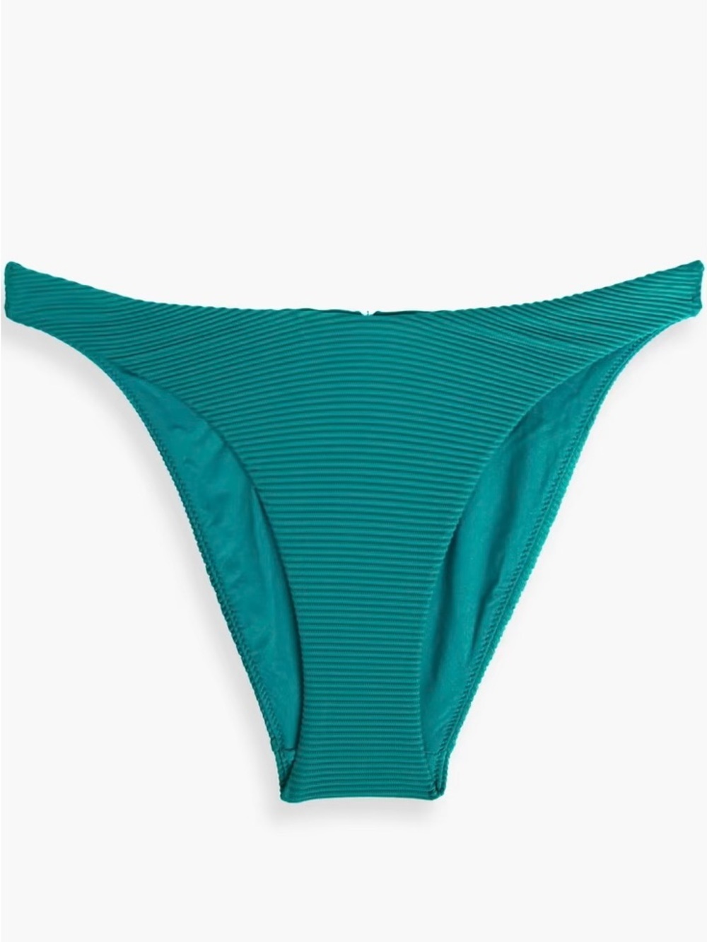NWT Seafolly ‘Ribbed High Cut Bikini Briefs’ in “Tropical Ocean Teal” Size 2